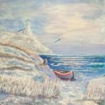 Fishing in solitude24x24Oiloncanvas